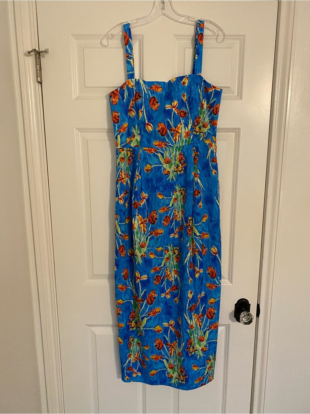 Hunter Bell Blue Floral Midi Sundress Size 12 NWT